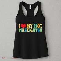 I Love My Hot Firefighter Boyfriend Couple Matching  Women's Tank Top thumb 3
