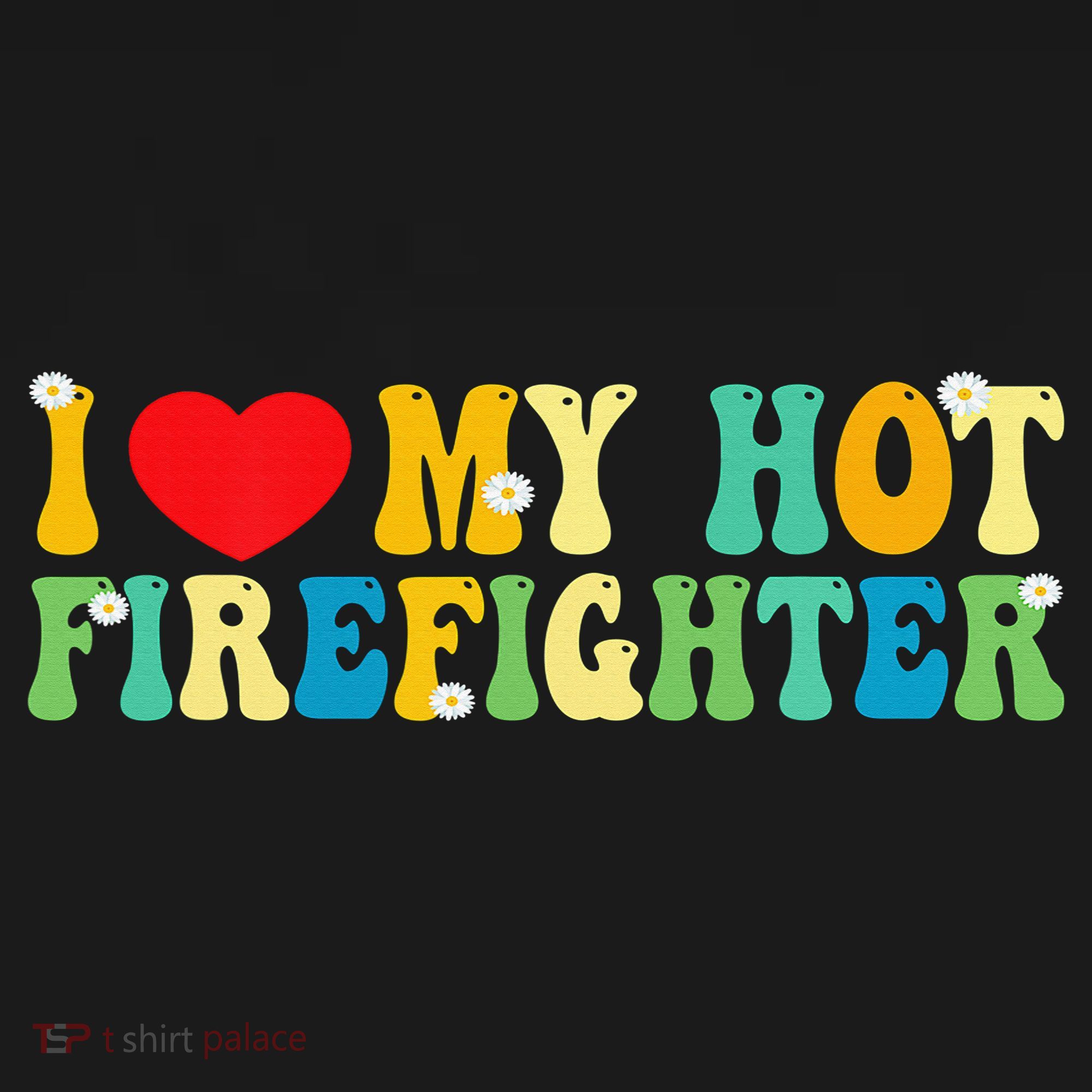 I Love My Hot Firefighter Boyfriend Couple Matching  Kids Long Sleeve Shirt