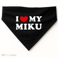 I Love My Miku USA-Made Doggie Bandana thumb 0