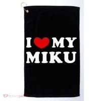 I Love My Miku Golf Towel thumb 0