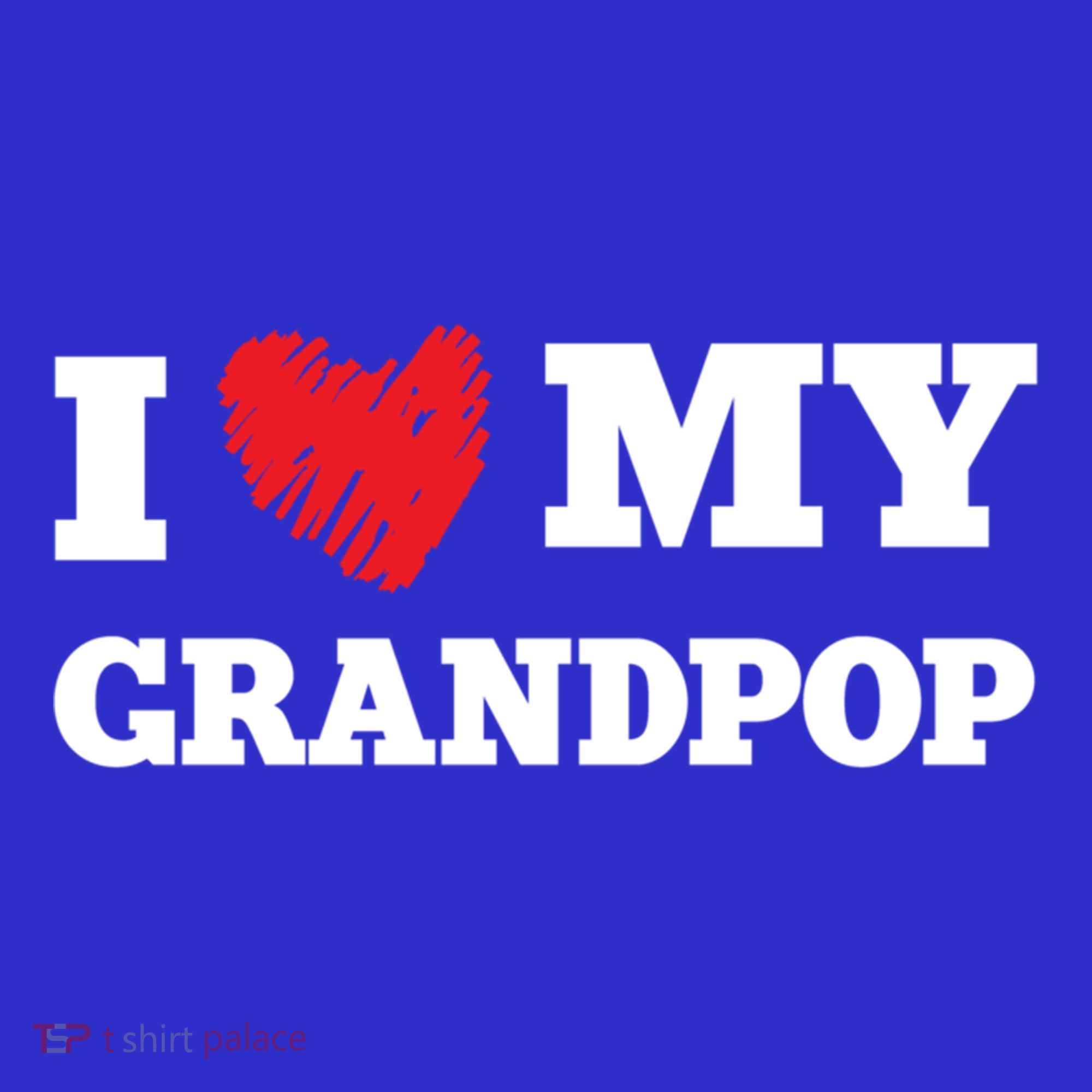 I Love My Grandpop Favorite Family Member Valentines Meaningful Gift Women's Tank Top