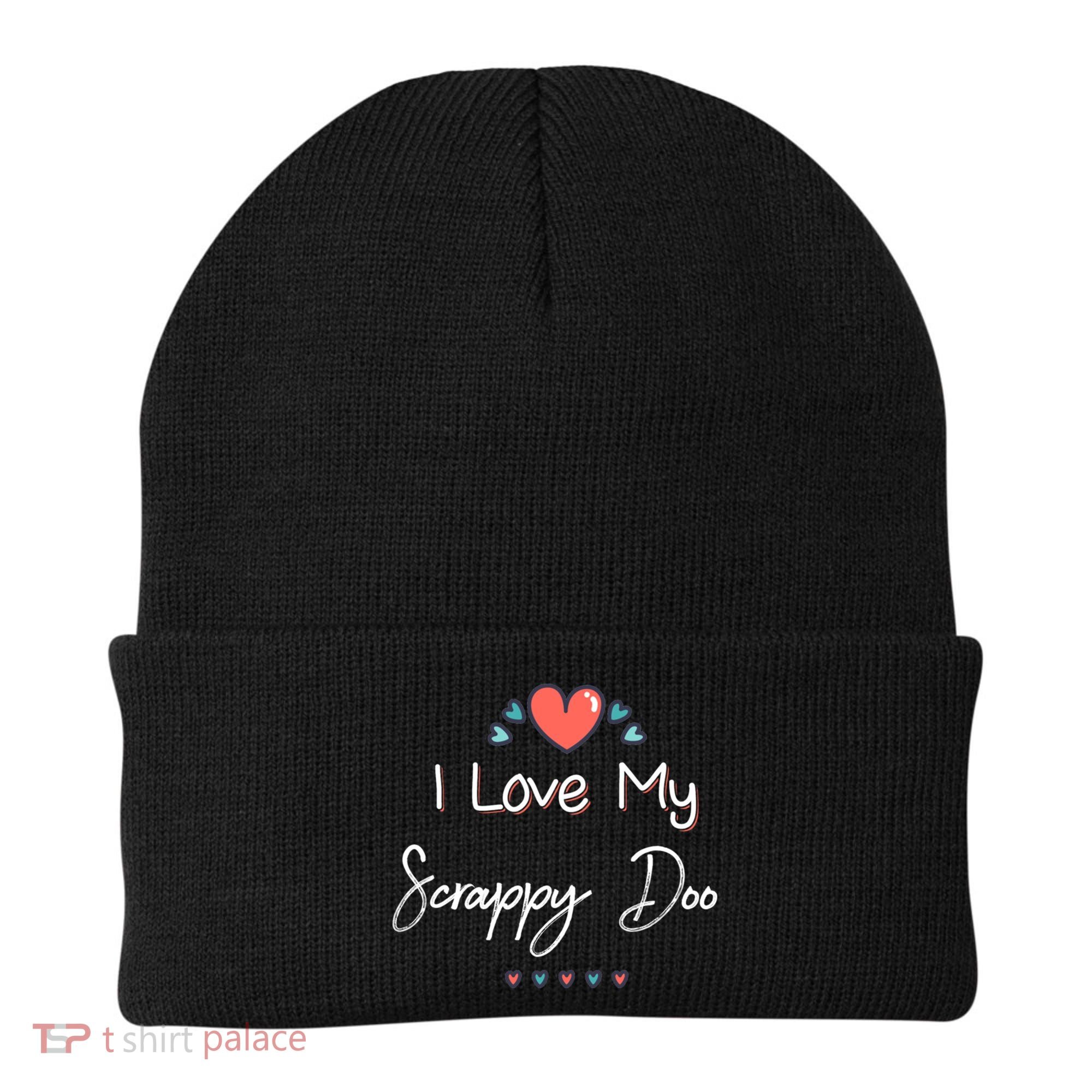 I Love My Scrappy Doo Cute Mothers Day Gift Beanie