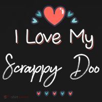 I Love My Scrappy Doo Cute Mothers Day Gift Women's Hoodie thumb 2