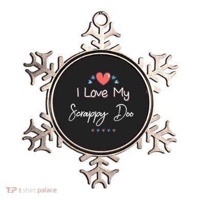 I Love My Scrappy Doo Cute Mothers Day Gift Ornament