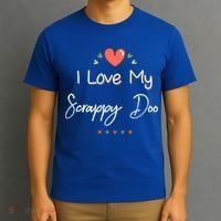 I Love My Scrappy Doo Cute Mothers Day Gift T-Shirt thumb 3