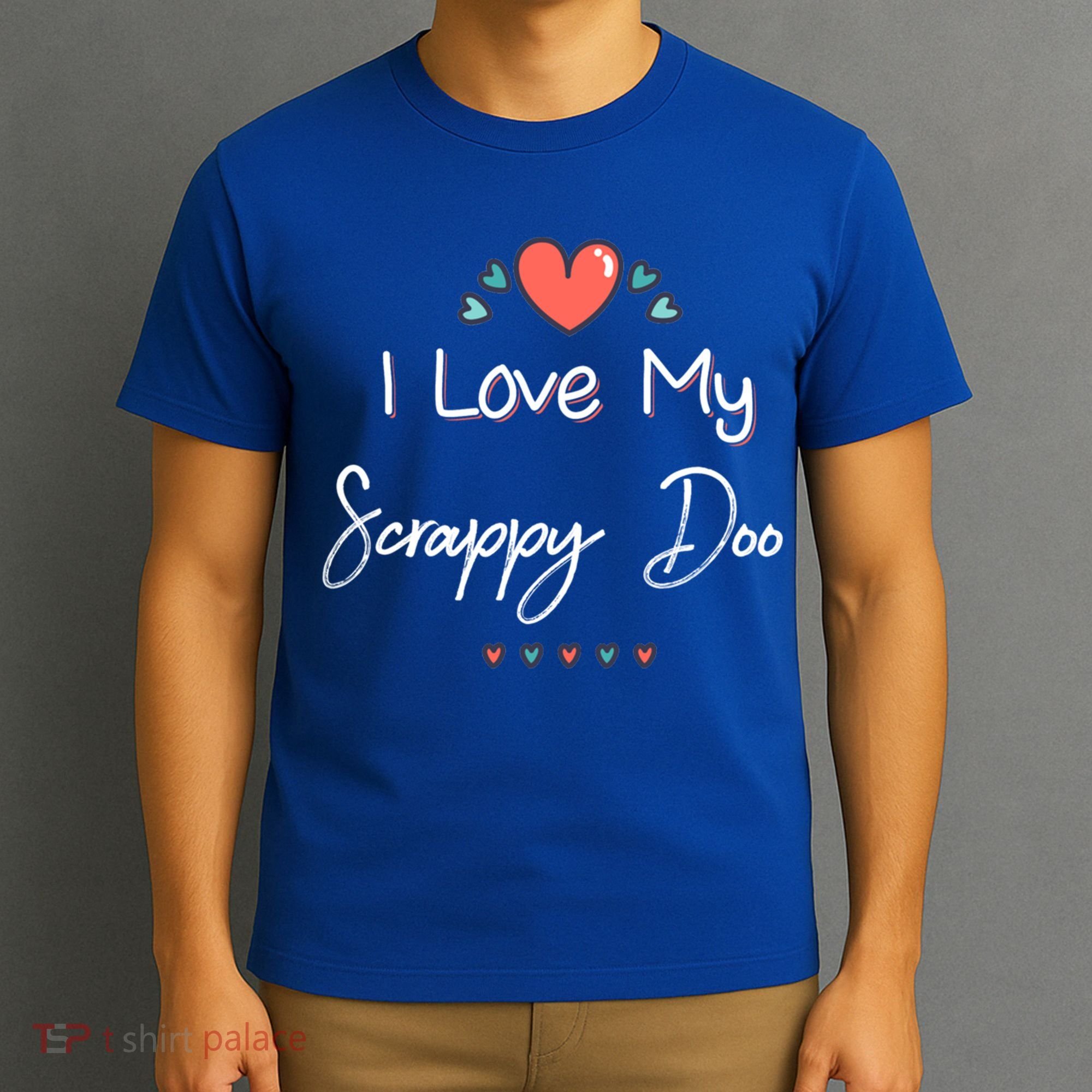 I Love My Scrappy Doo Cute Mothers Day Gift T-Shirt