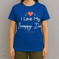 I Love My Scrappy Doo Cute Mothers Day Gift T-Shirt thumb 4