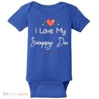 I Love My Scrappy Doo Cute Mothers Day Gift Baby Bodysuit thumb 0