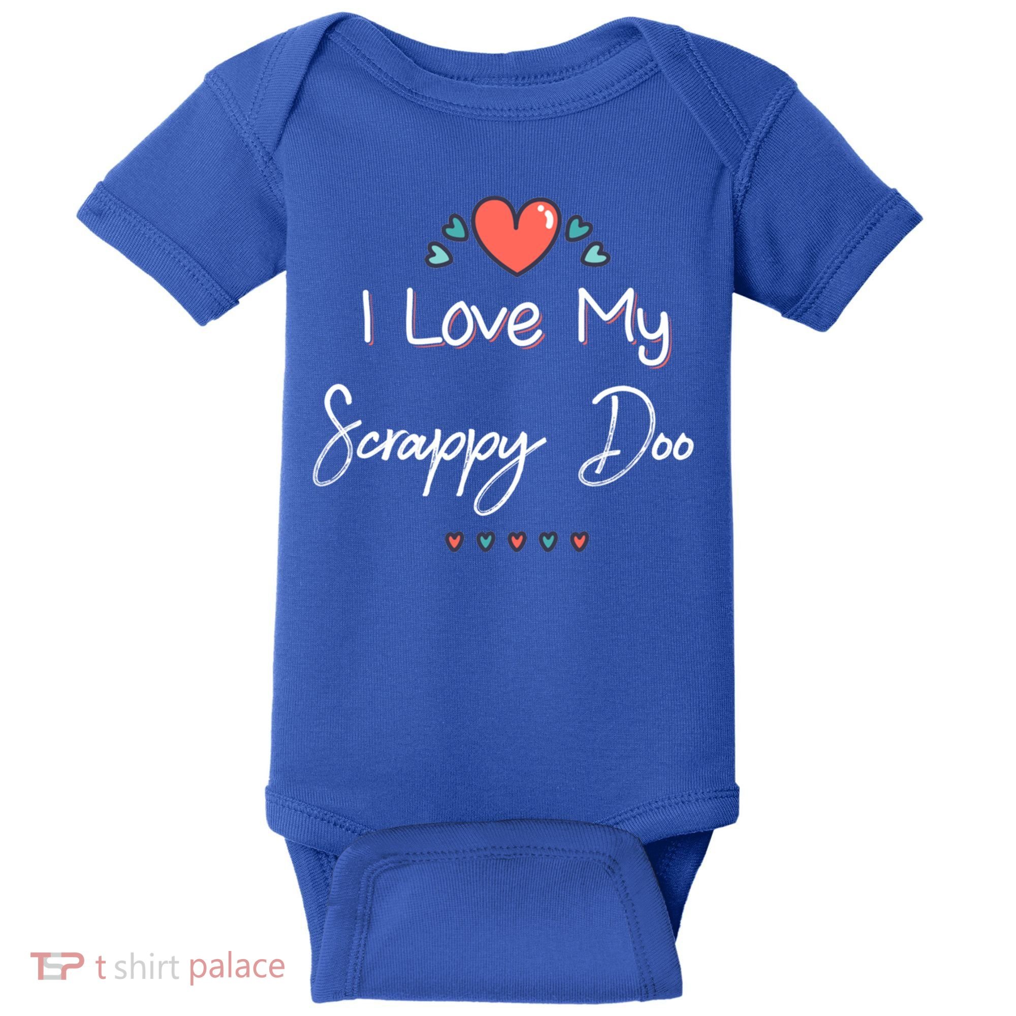 I Love My Scrappy Doo Cute Mothers Day Gift Baby Bodysuit