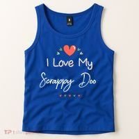 I Love My Scrappy Doo Cute Mothers Day Gift Tank Top thumb 2