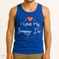 I Love My Scrappy Doo Cute Mothers Day Gift Tank Top thumb 3