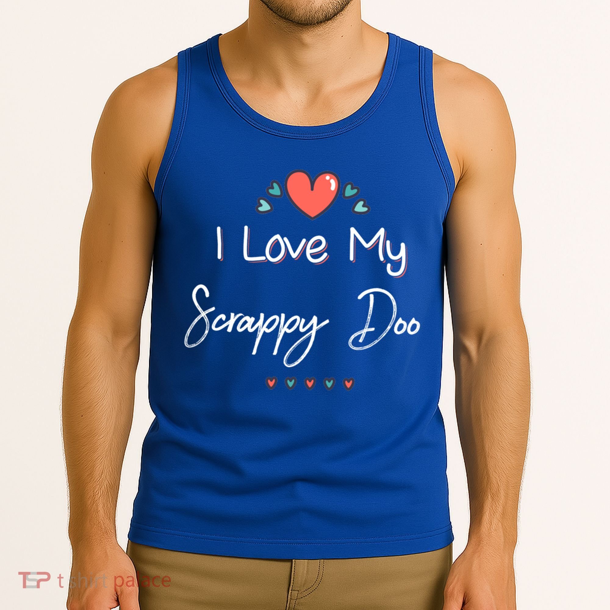 I Love My Scrappy Doo Cute Mothers Day Gift Tank Top