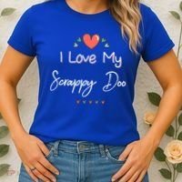 I Love My Scrappy Doo Cute Mothers Day Gift Women's T-Shirt thumb 2