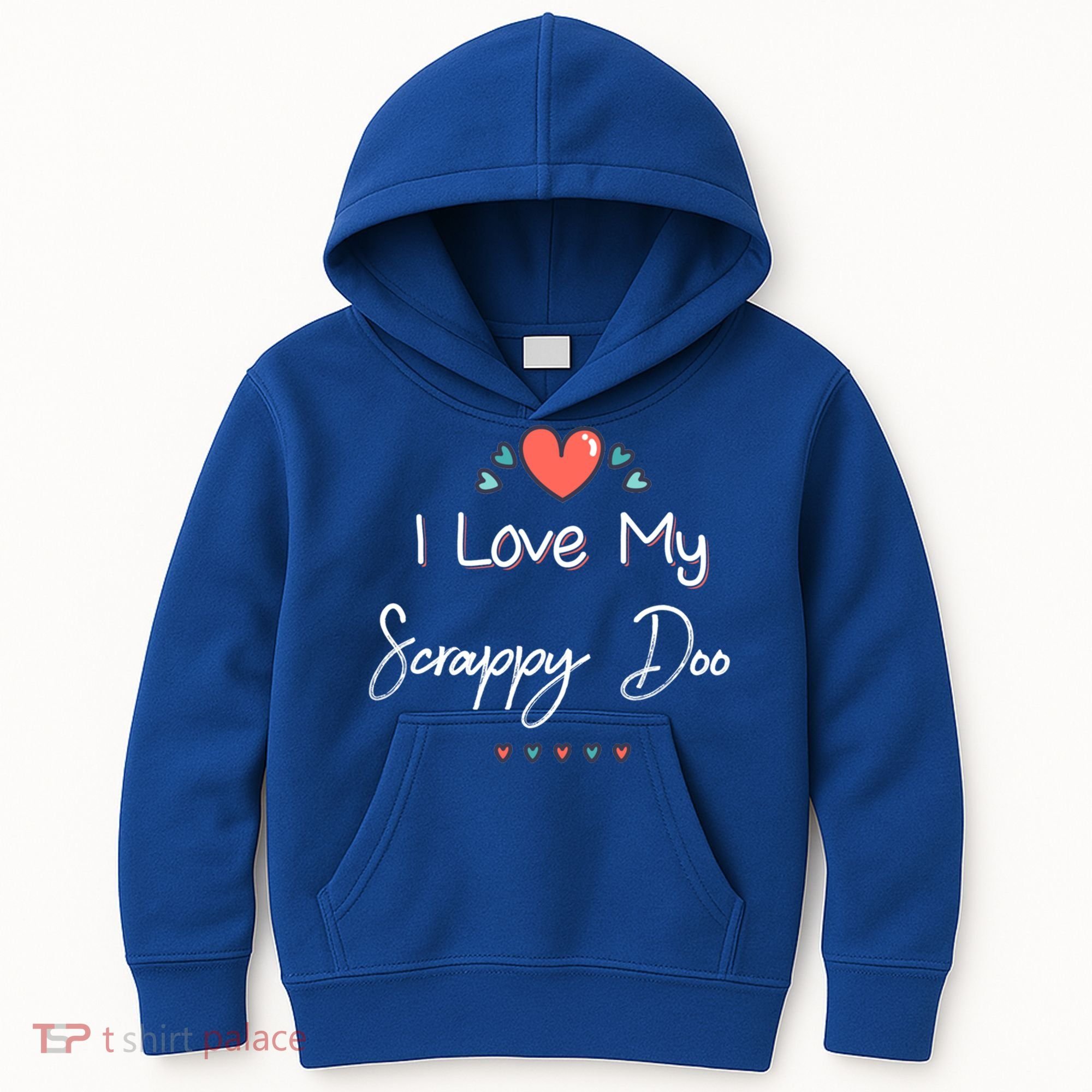 I Love My Scrappy Doo Cute Mothers Day Gift Kids Hoodie