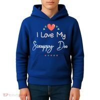 I Love My Scrappy Doo Cute Mothers Day Gift Kids Hoodie thumb 4