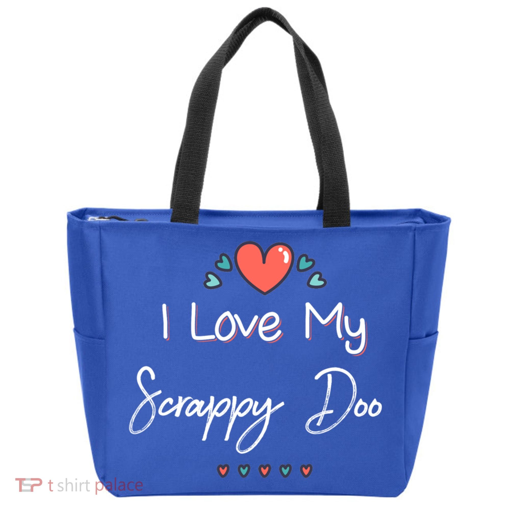 I Love My Scrappy Doo Cute Mothers Day Gift Tote Bag