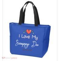 I Love My Scrappy Doo Cute Mothers Day Gift Tote Bag thumb 3