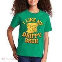 I Like My Cheese Drippy Bruh Funny Meme Pop Culture Kids T-Shirt thumb 2