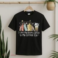 I Like My Books Spicy And My Coffee Icy, Spicy Book Coffee T-Shirt thumb 2