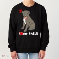 I Love My Pitbull Gift Pit Bull Terrier Gift Women's Sweatshirt thumb 0
