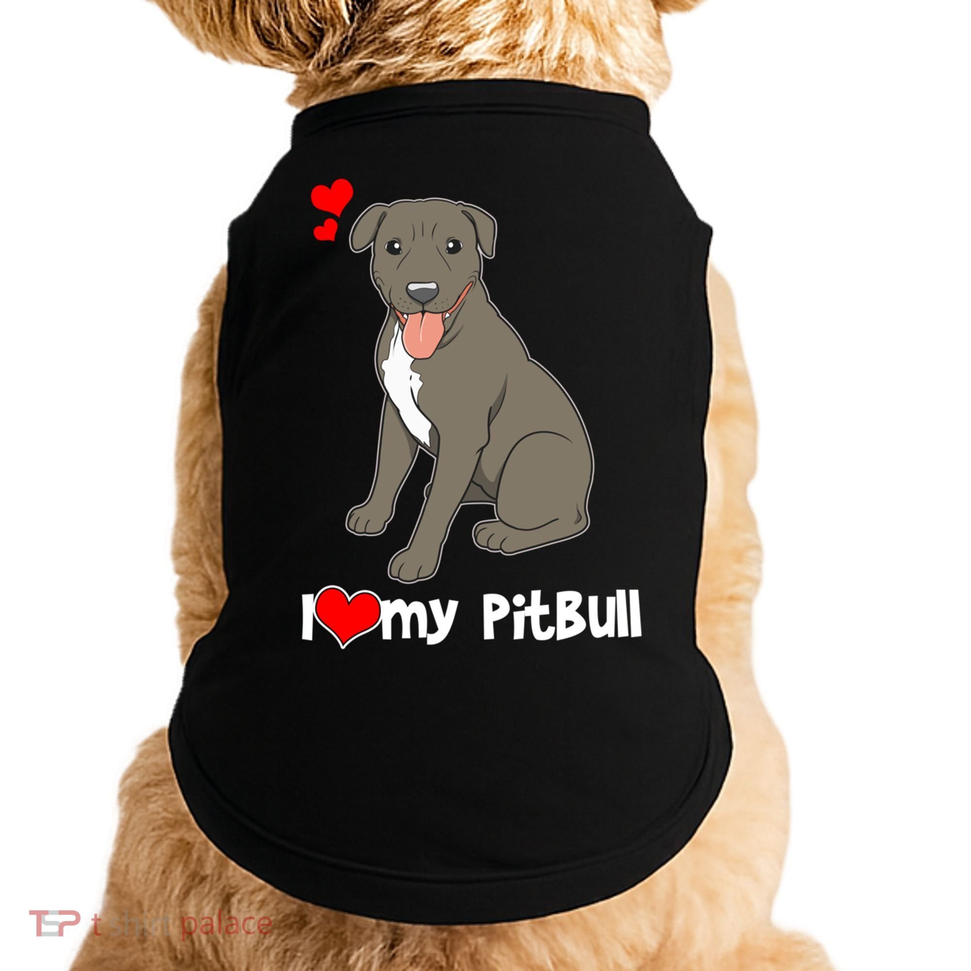 I Love My Pitbull Gift Pit Bull Terrier Gift Doggie Tank