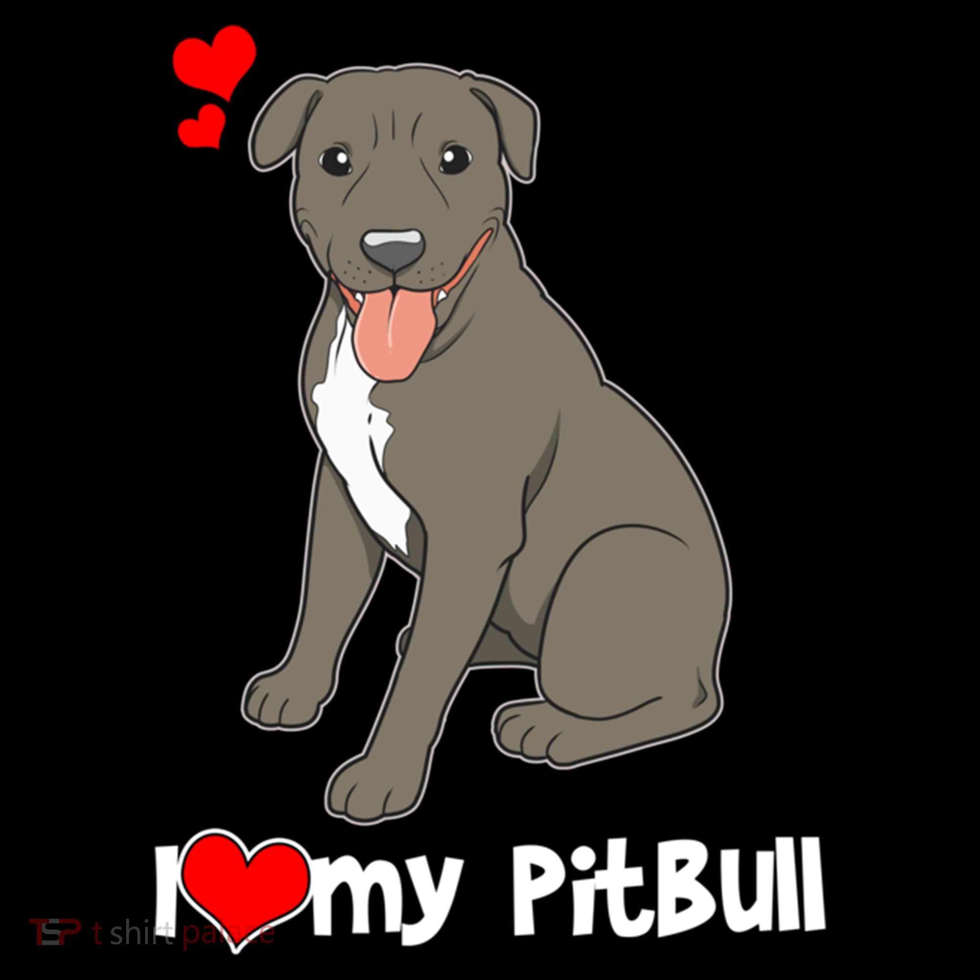 I Love My Pitbull Gift Pit Bull Terrier Gift Backpack