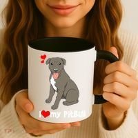 I Love My Pitbull Gift Pit Bull Terrier Gift Coffee Mug thumb 3