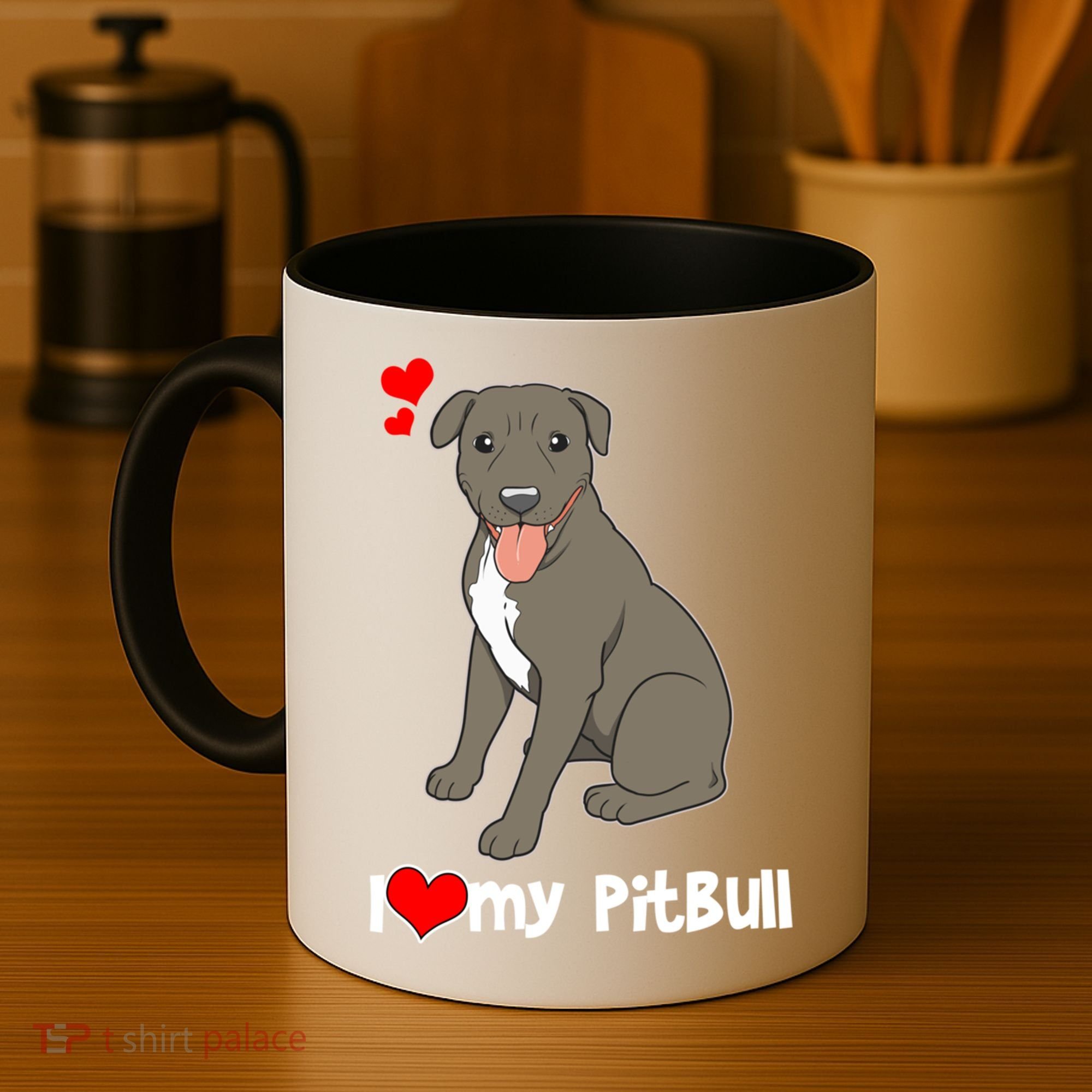 I Love My Pitbull Gift Pit Bull Terrier Gift Coffee Mug