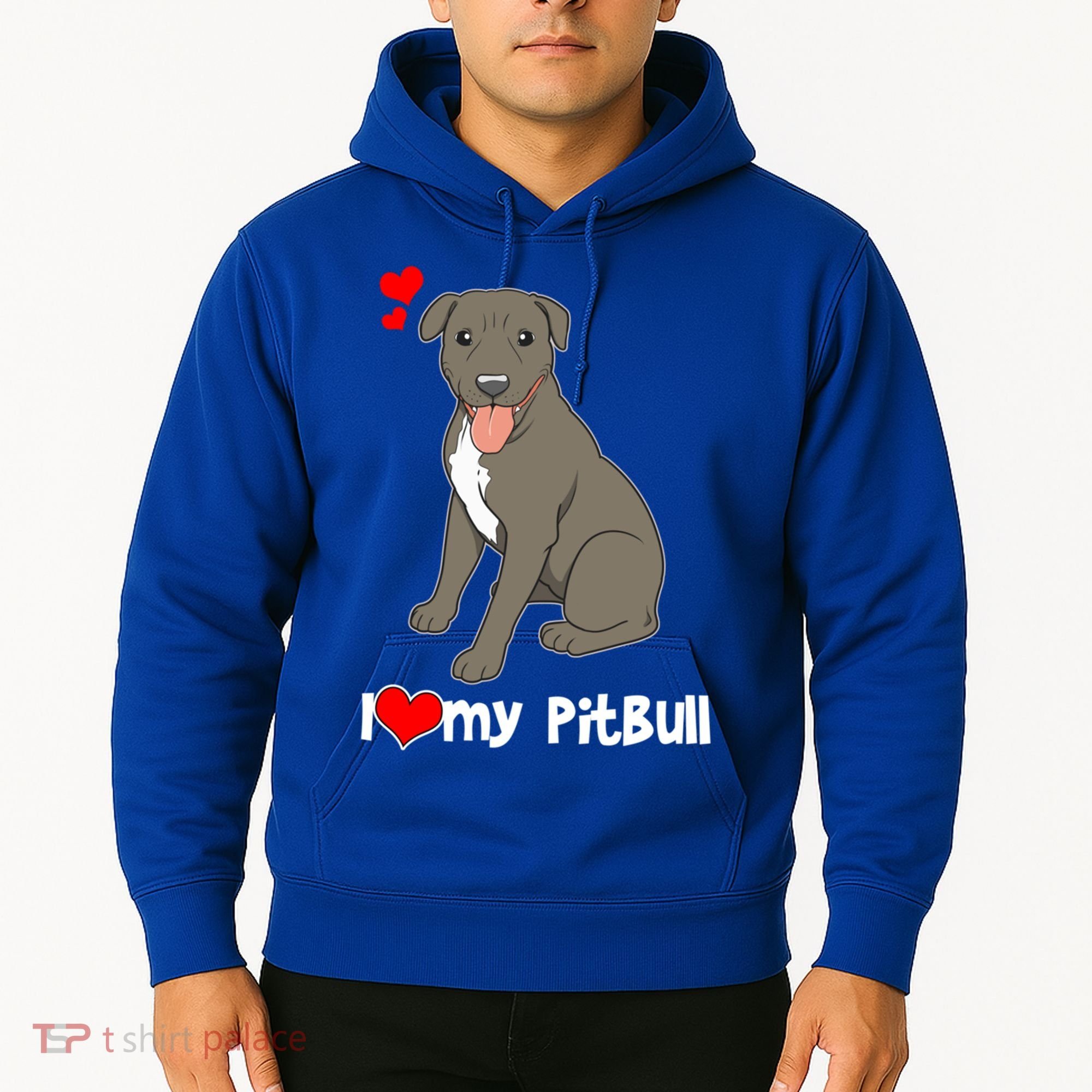I Love My Pitbull Gift Pit Bull Terrier Gift Hoodie