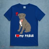 I Love My Pitbull Gift Pit Bull Terrier Gift T-Shirt thumb 5