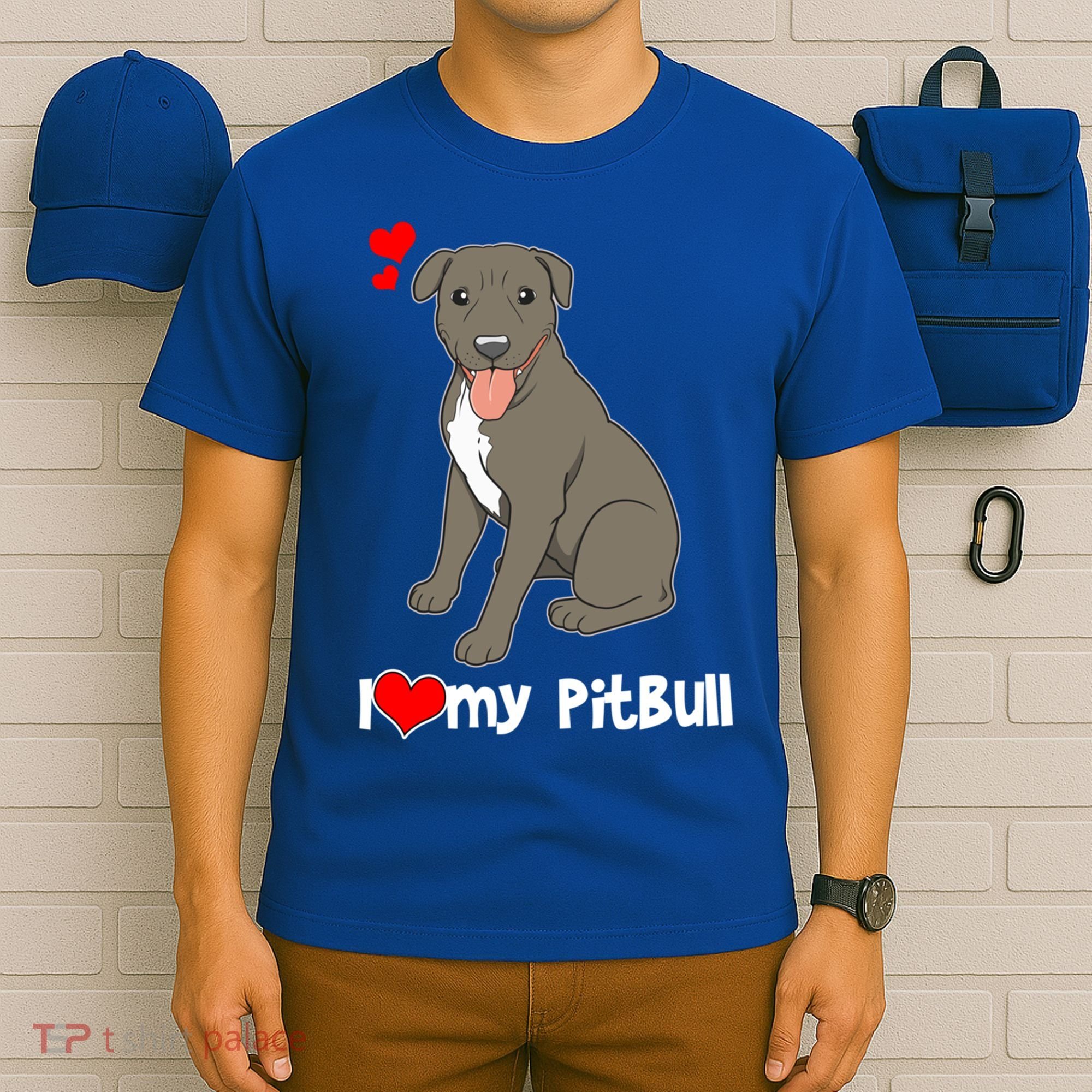 I Love My Pitbull Gift Pit Bull Terrier Gift T-Shirt