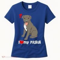 I Love My Pitbull Gift Pit Bull Terrier Gift Women's T-Shirt thumb 0