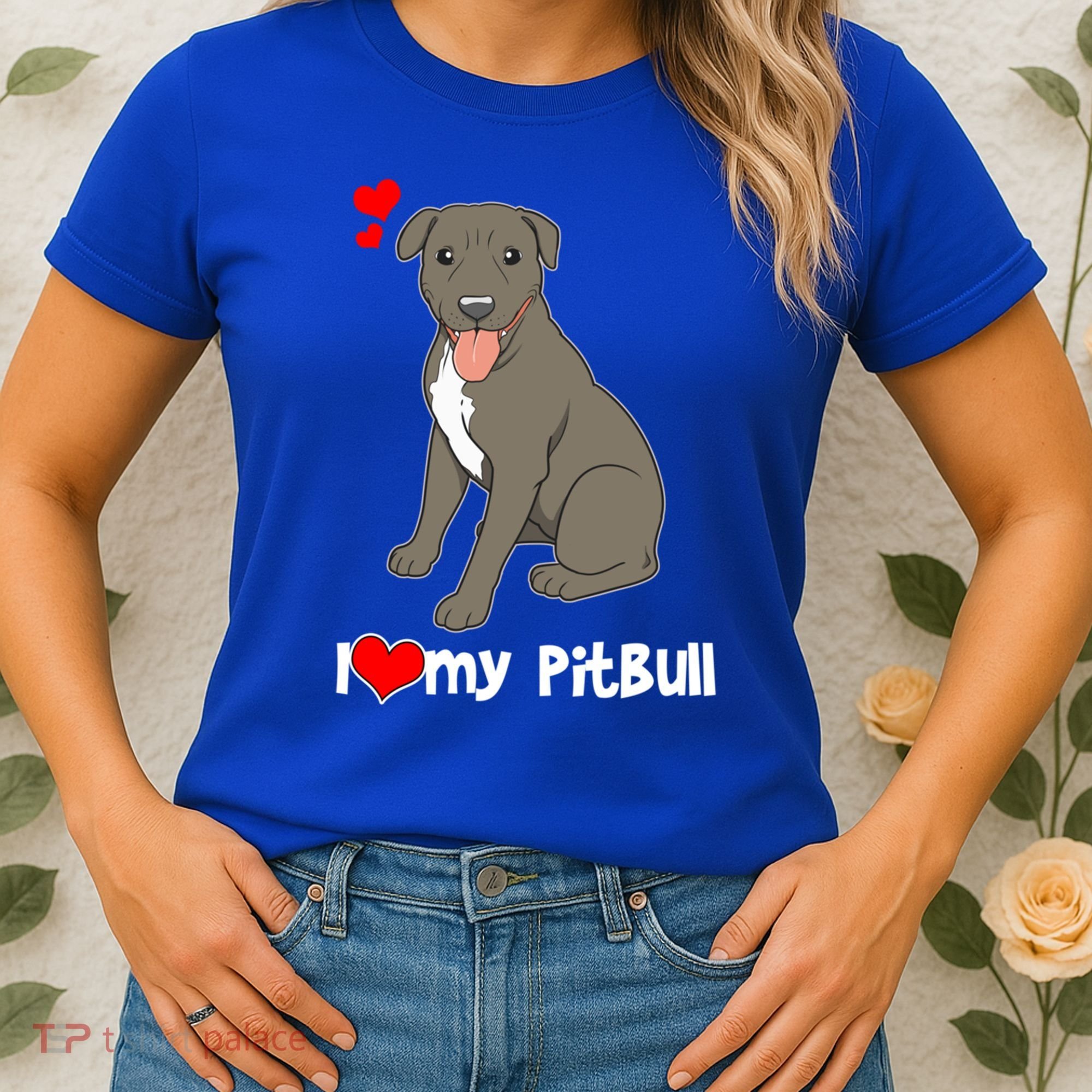 I Love My Pitbull Gift Pit Bull Terrier Gift Women's T-Shirt