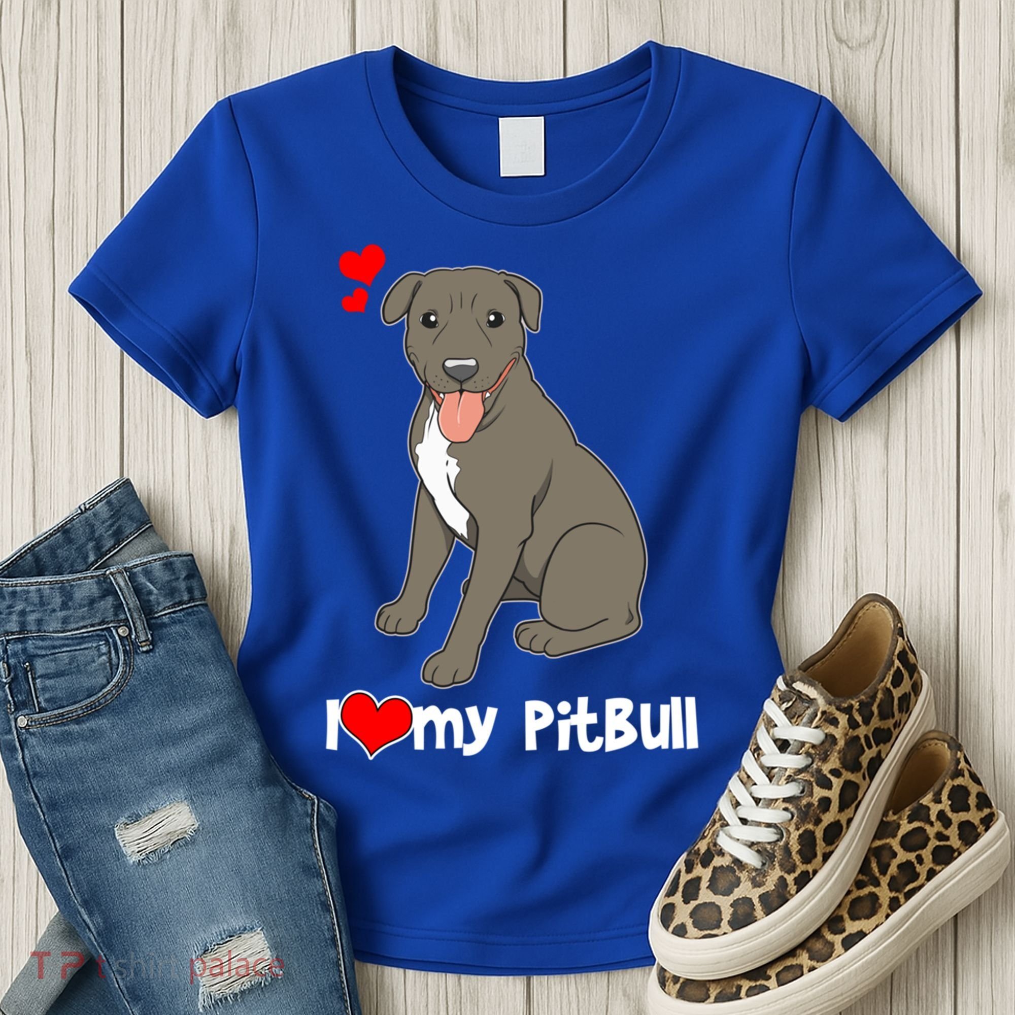 I Love My Pitbull Gift Pit Bull Terrier Gift Women's T-Shirt