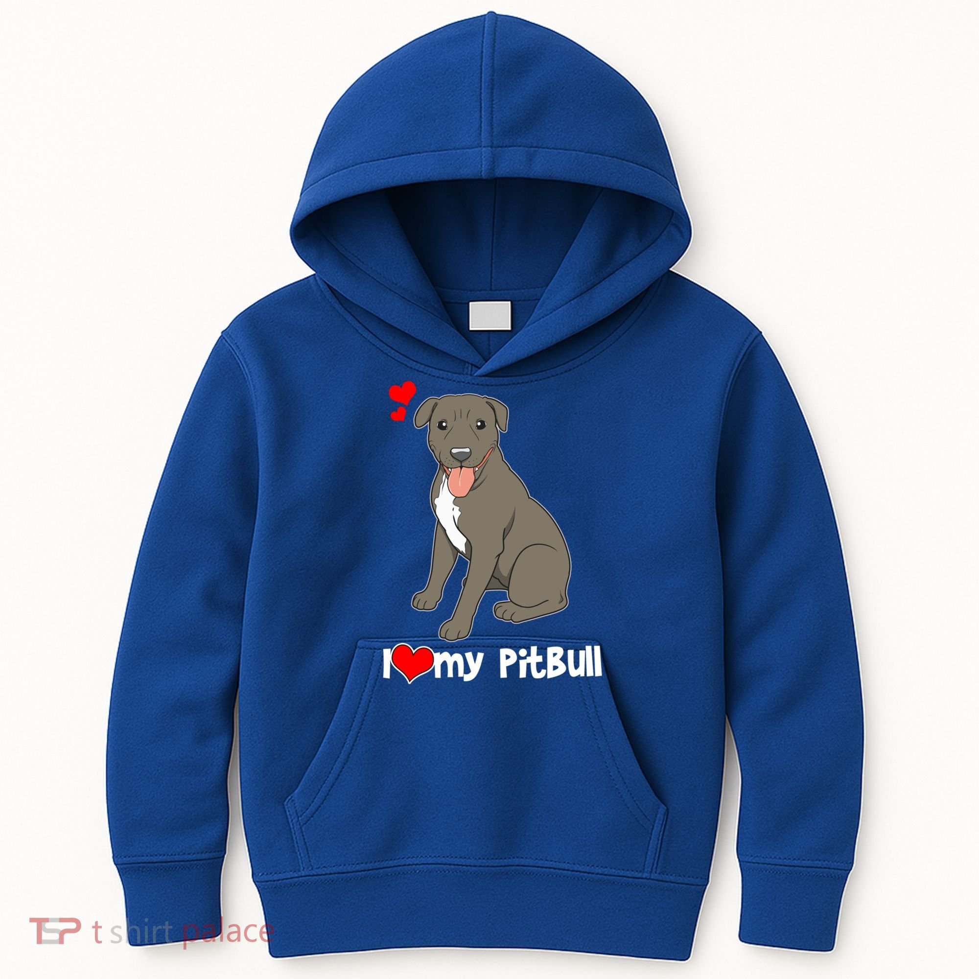 I Love My Pitbull Gift Pit Bull Terrier Gift Kids Hoodie