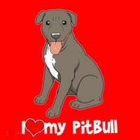 I Love My Pitbull Gift Pit Bull Terrier Gift Santa Hat thumb 1