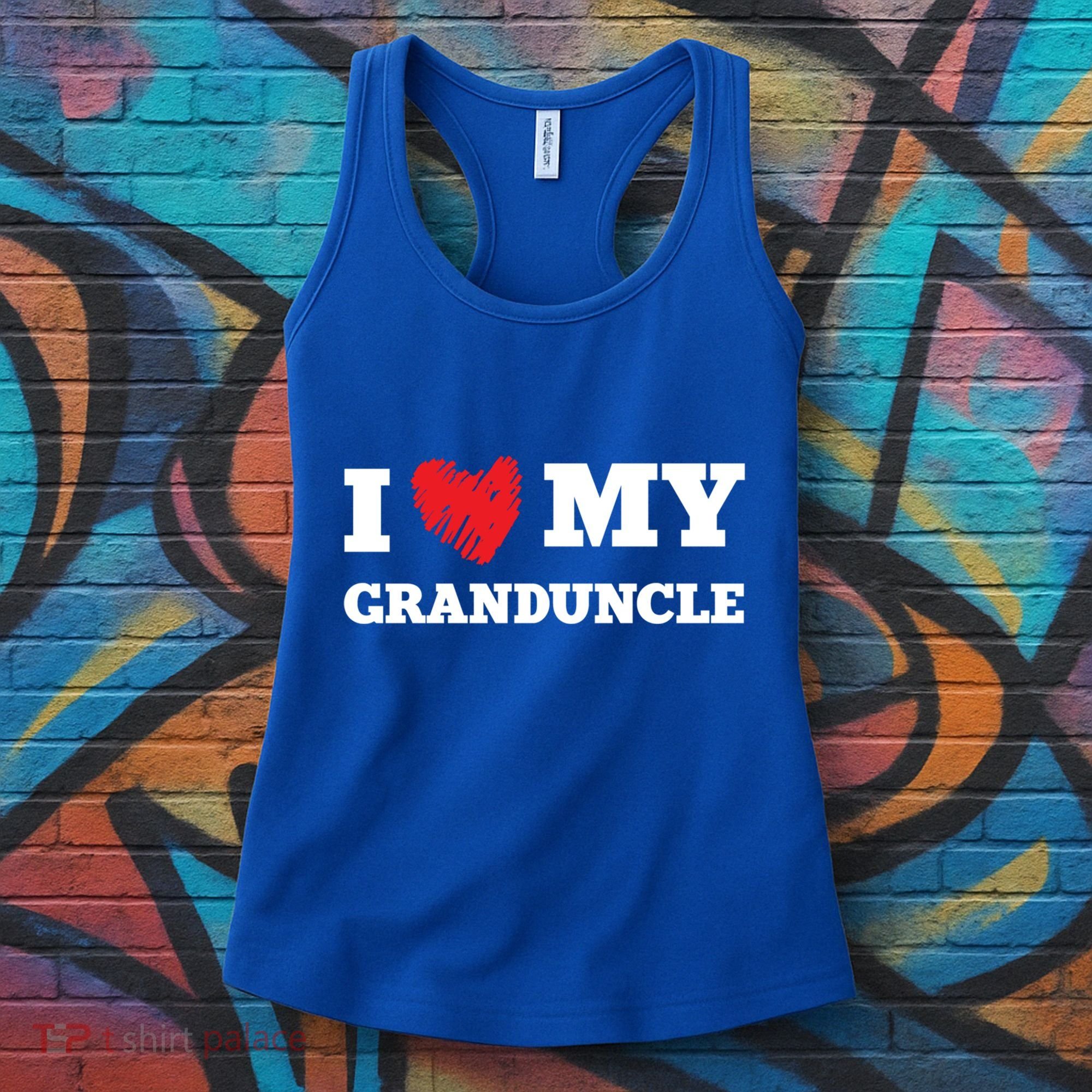 I Love My Granduncle Favorite Family Member Valentines Cute Gift Women's Tank Top