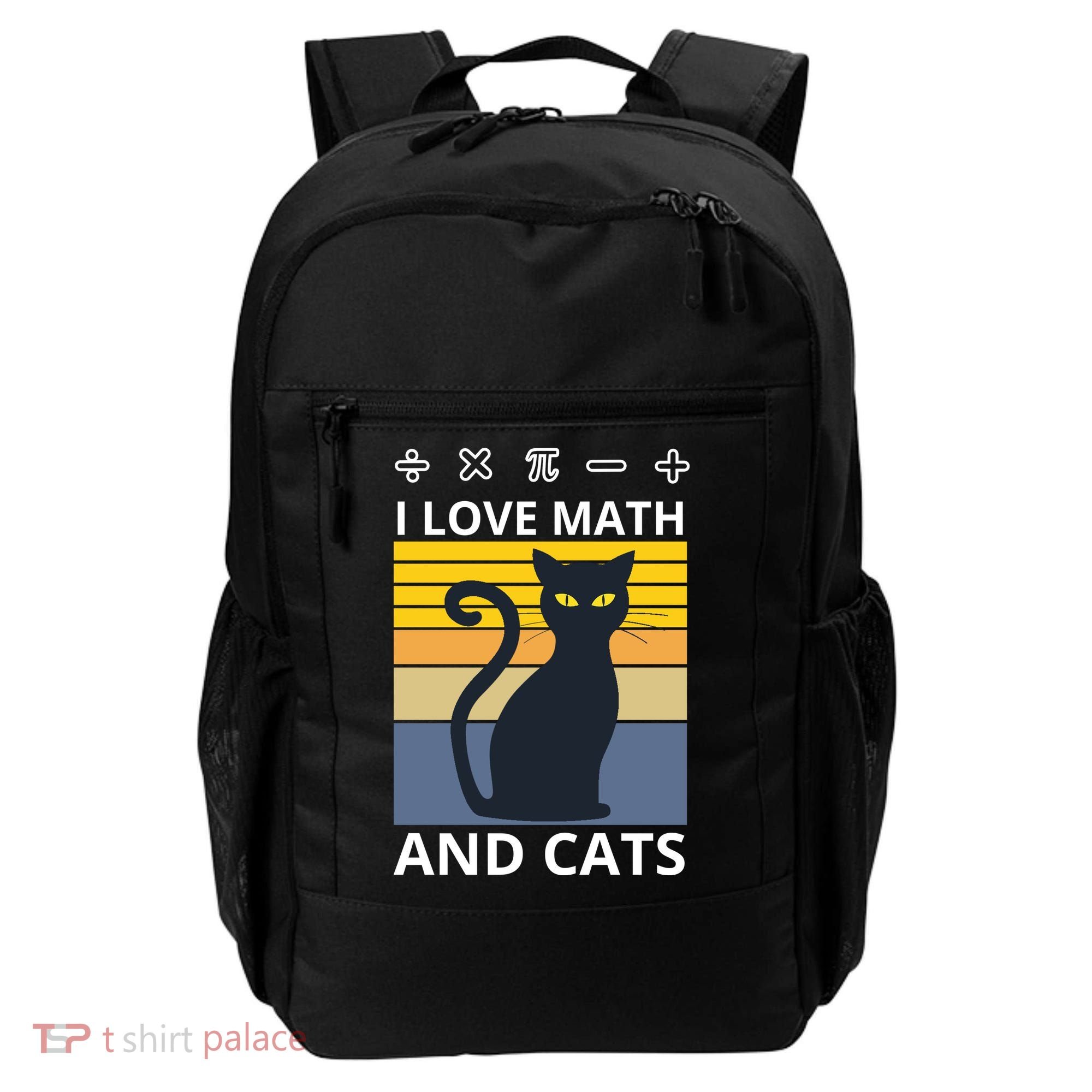 I Love Math And Cats Backpack