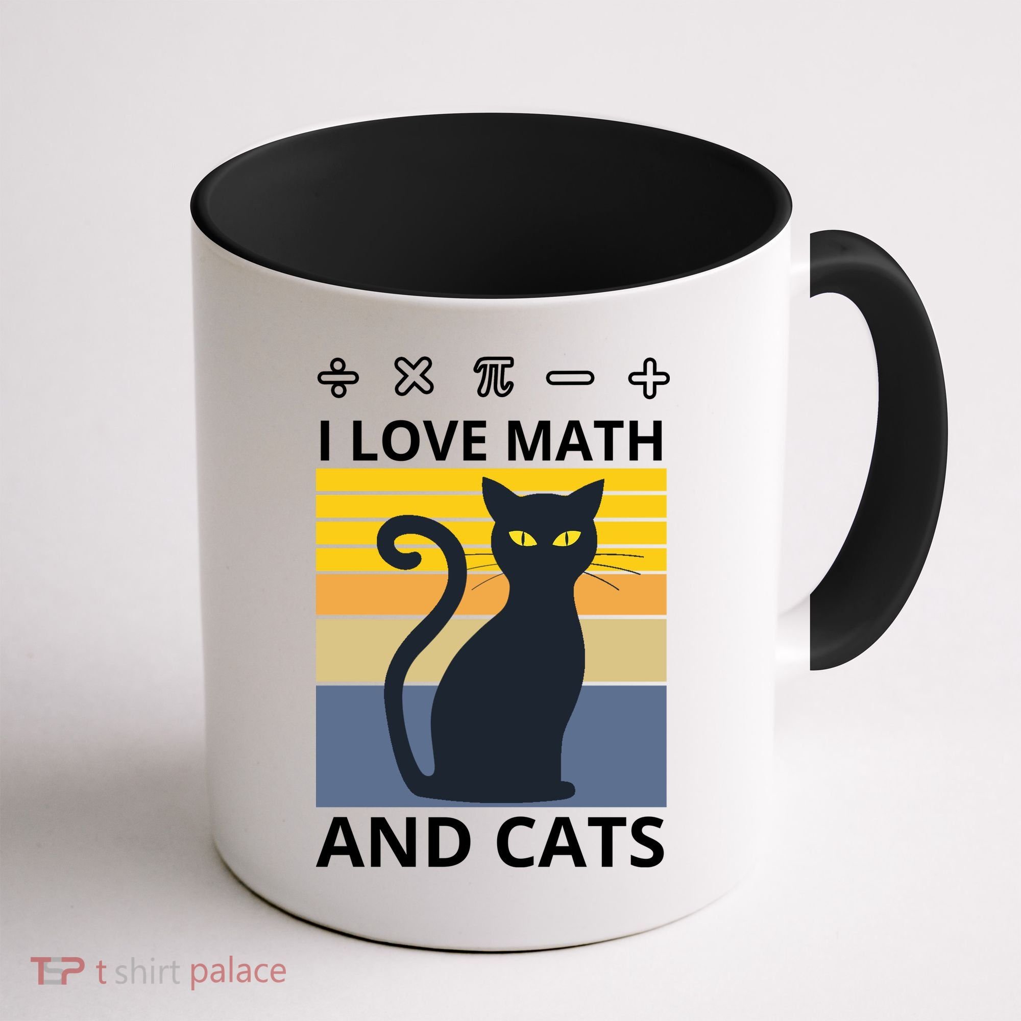I Love Math And Cats Coffee Mug