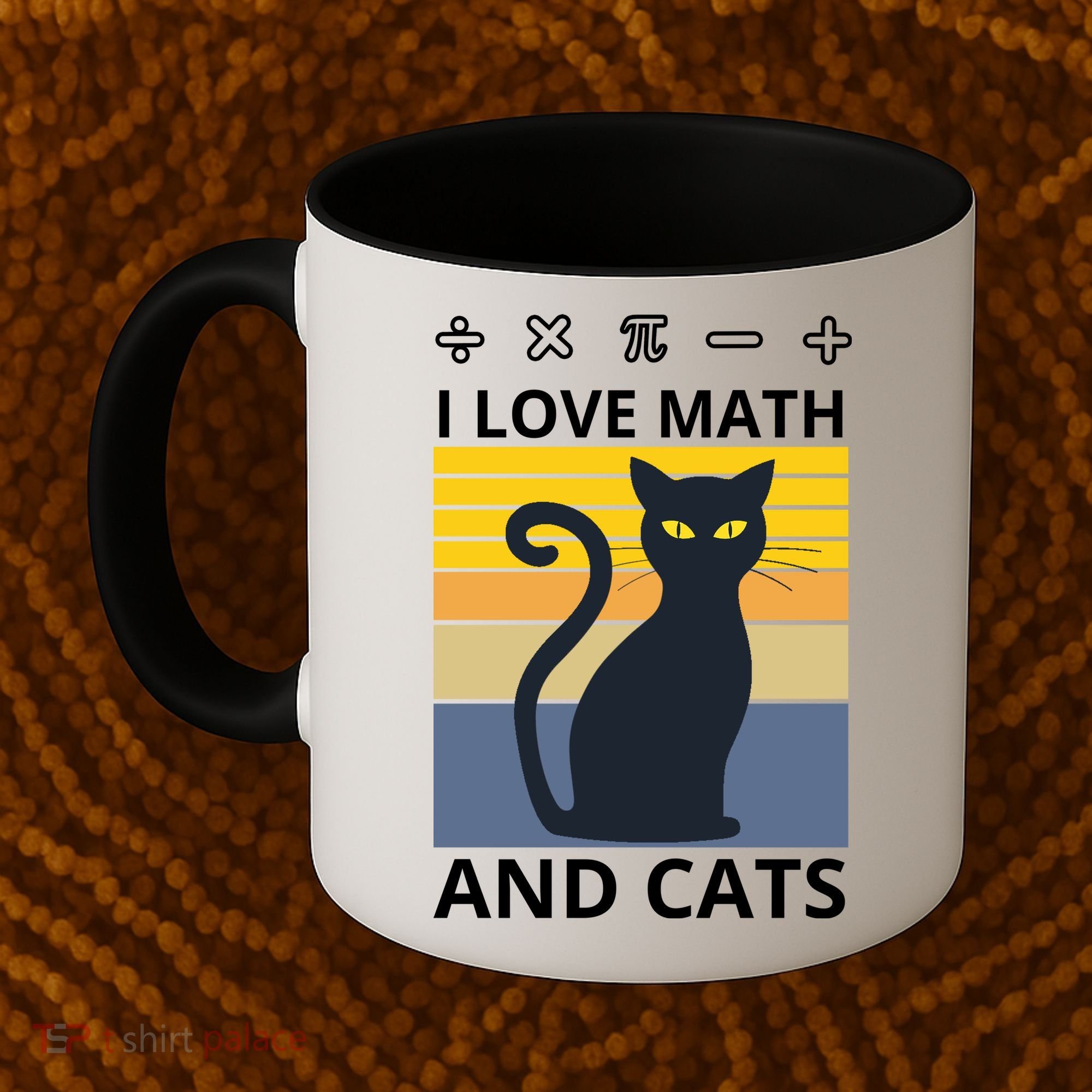 I Love Math And Cats Coffee Mug