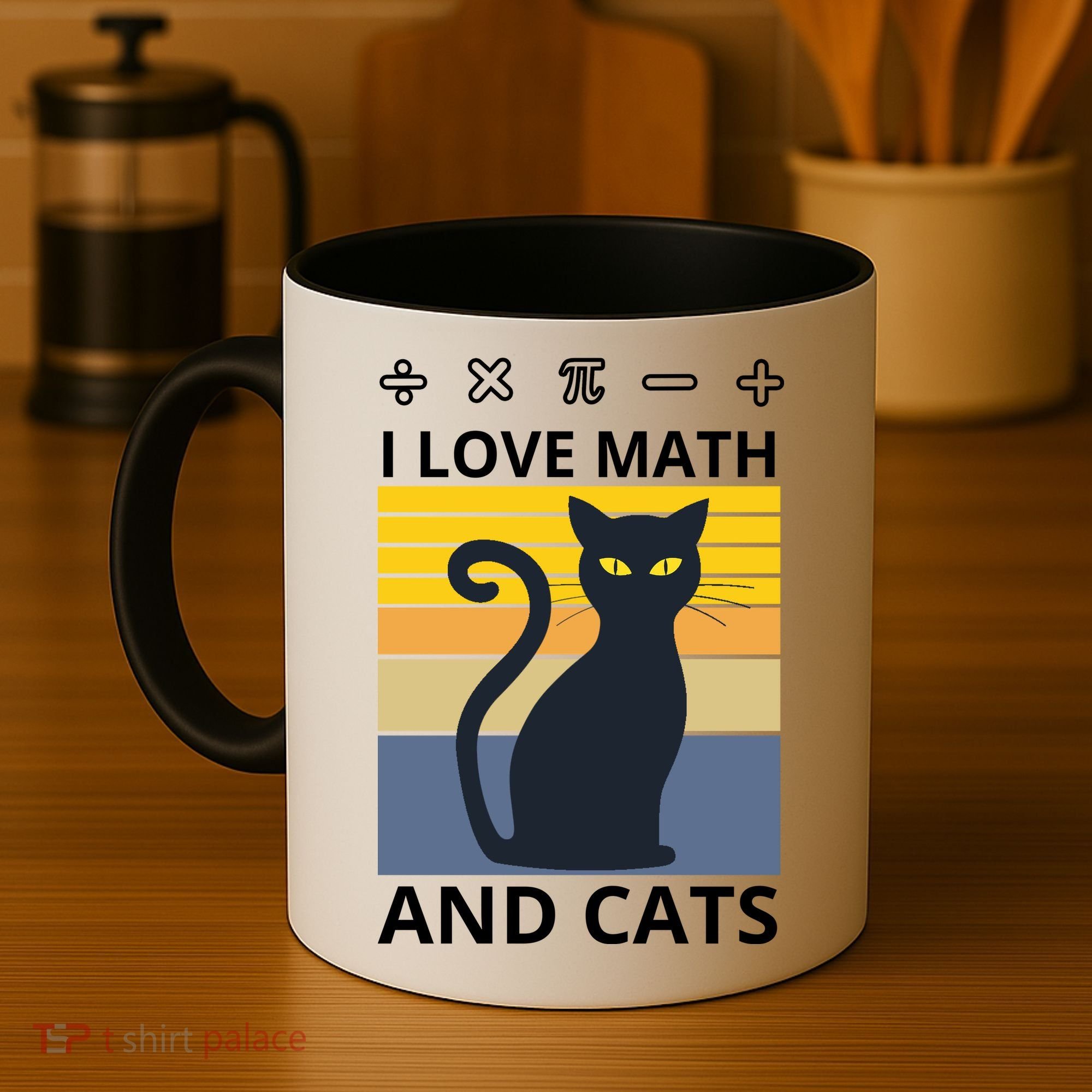 I Love Math And Cats Coffee Mug