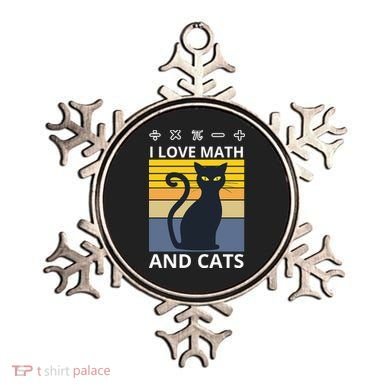 I Love Math And Cats Ornament