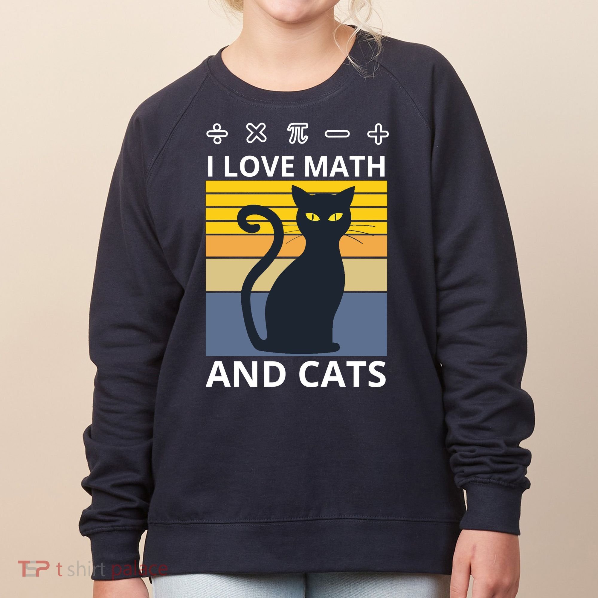 I Love Math And Cats Women's Sweatshirt