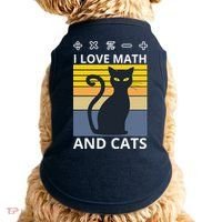 I Love Math And Cats Doggie Tank thumb 0