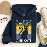 I Love Math And Cats Hoodie thumb 4