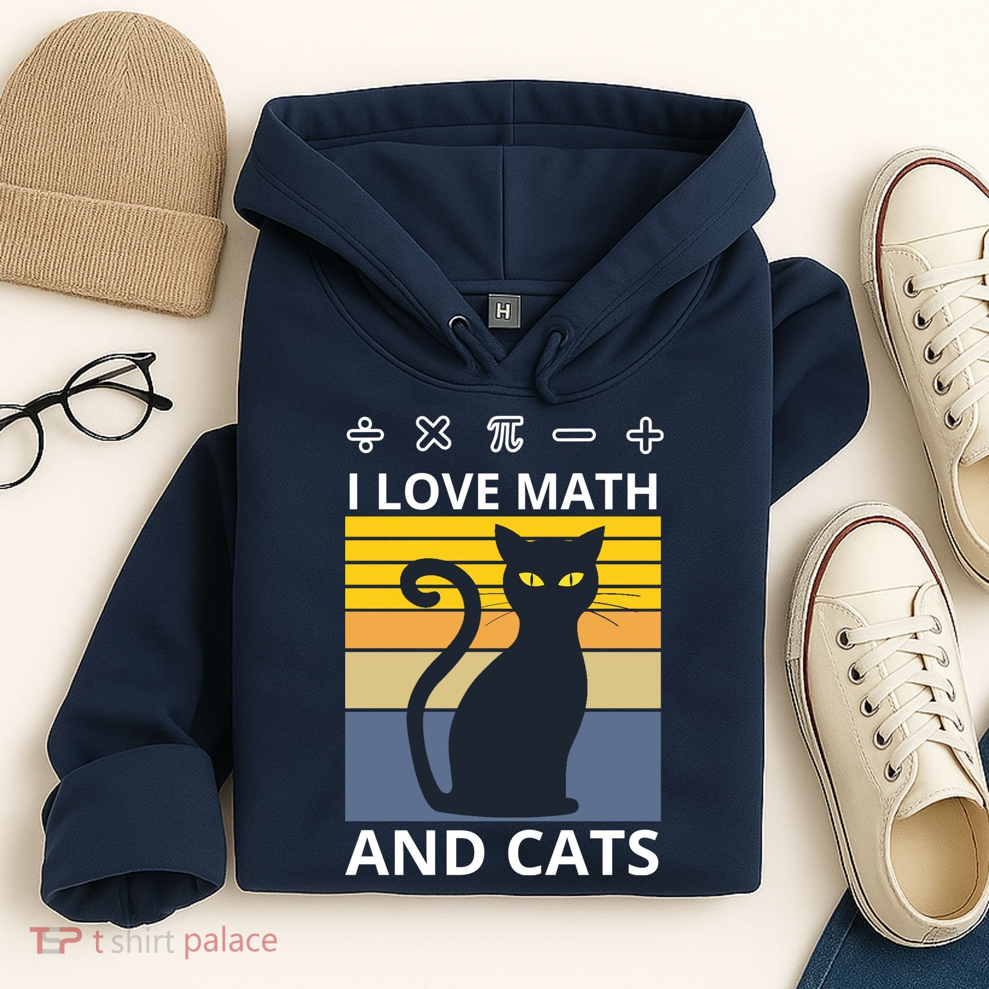 I Love Math And Cats Hoodie