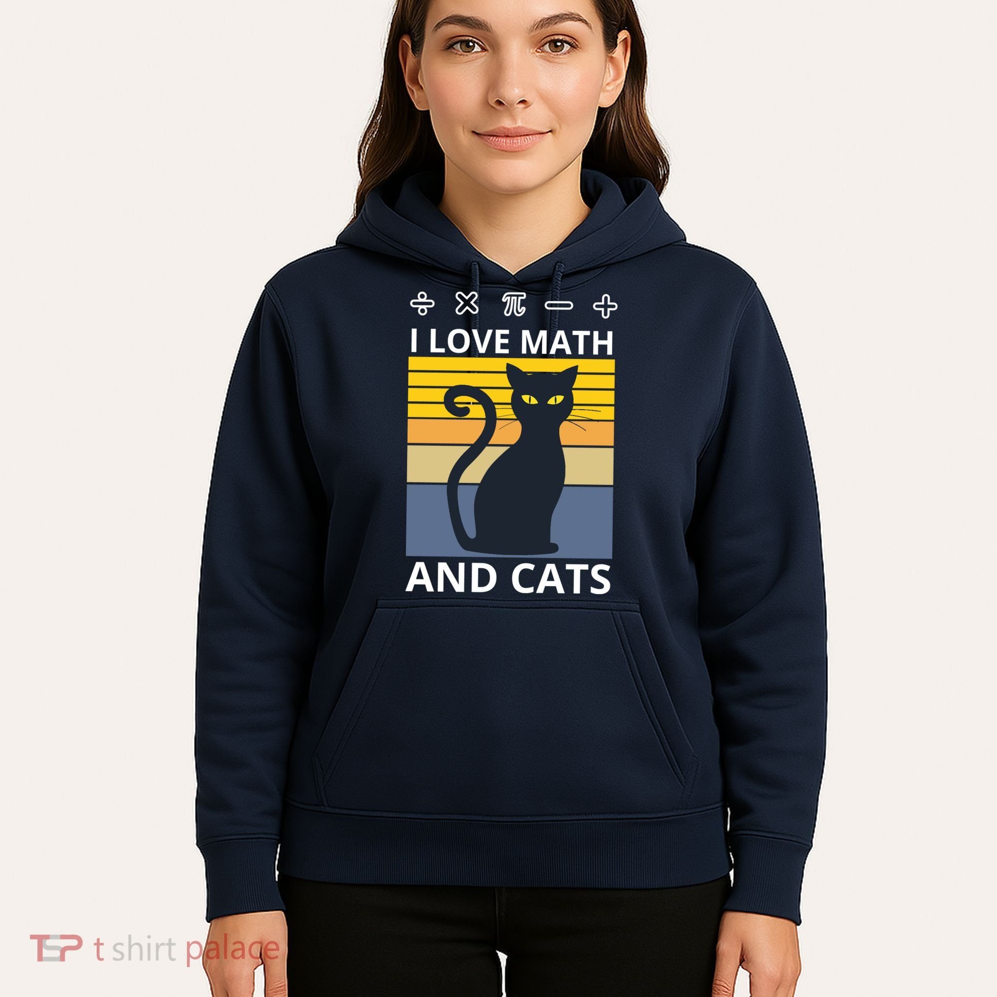 I Love Math And Cats Hoodie