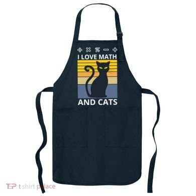 I Love Math And Cats Apron