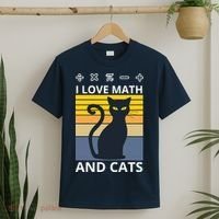 I Love Math And Cats T-Shirt thumb 2