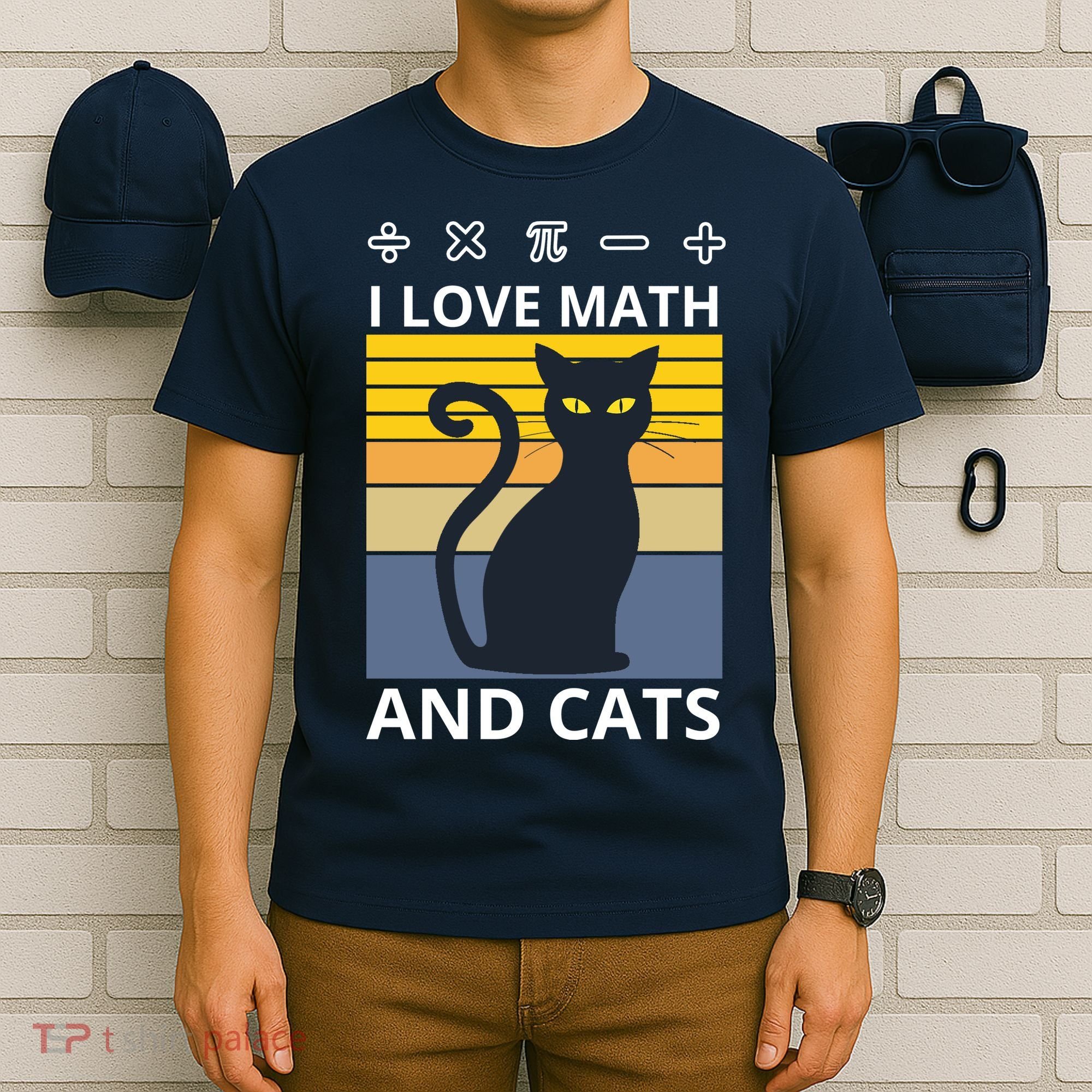 I Love Math And Cats T-Shirt